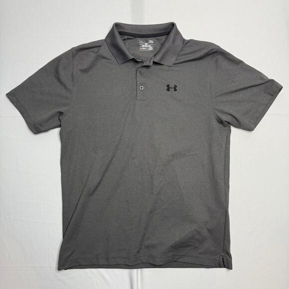 Under Armour Grey Polo Shirt Size Large - Picture 1 of 5
